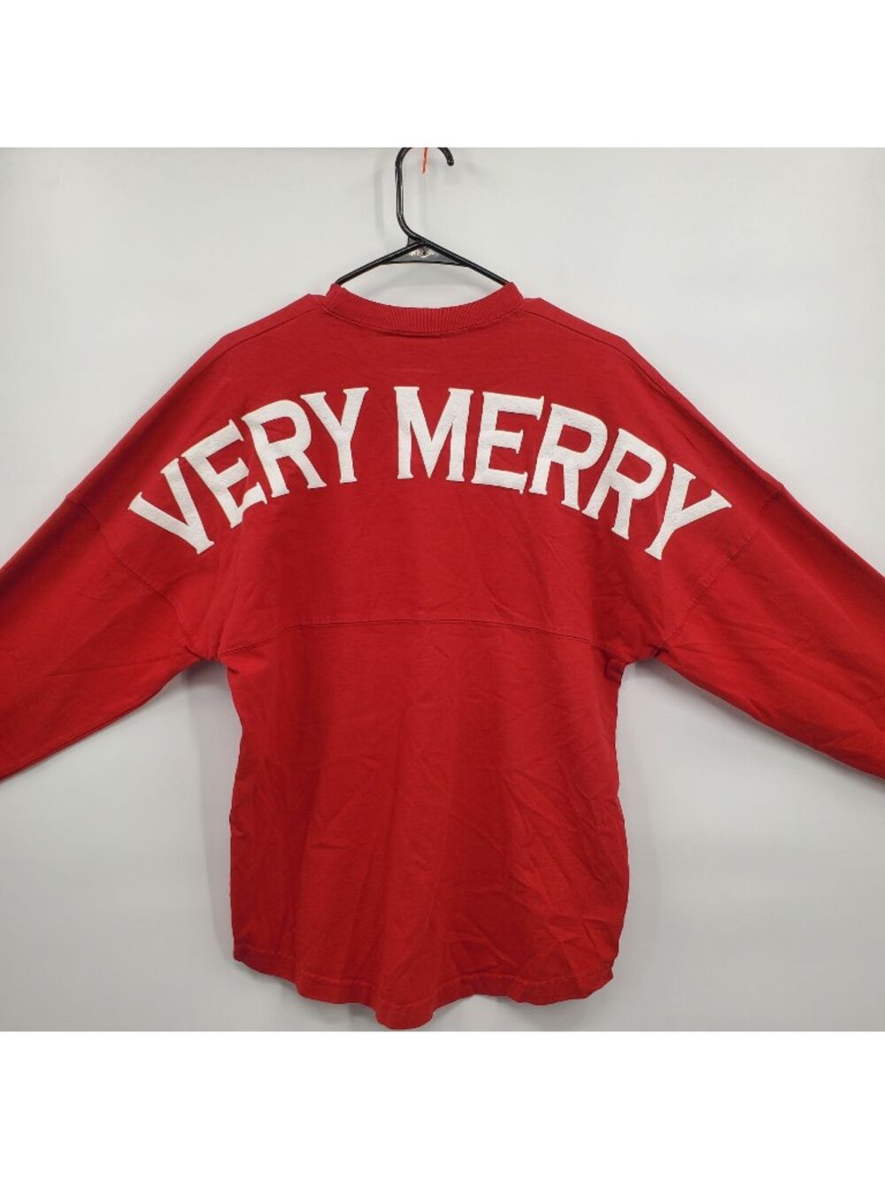 Spirit Jersey Very Merry Oversized Graphic Top Women Size XS NWOT Christmas